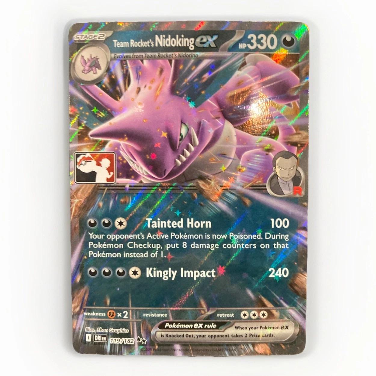 Destined Rivals Team Rocket's Nidoking Ex [Prize-Pack] Pokémon card